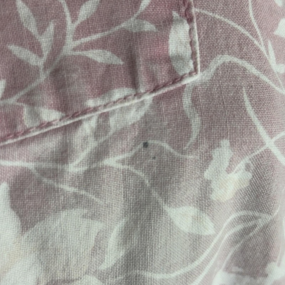 VTG Brownstone Studio Woman Dust Pink Flower Buttoned House Coat Robe Nightgown - Picture 6 of 6
